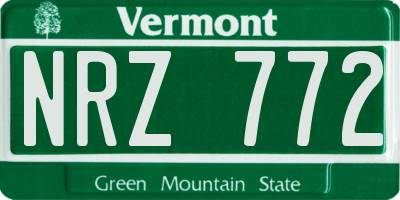 VT license plate NRZ772