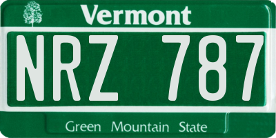 VT license plate NRZ787