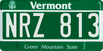 VT license plate NRZ813