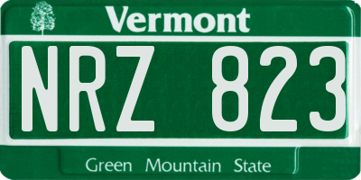 VT license plate NRZ823
