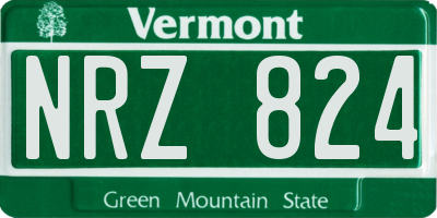 VT license plate NRZ824