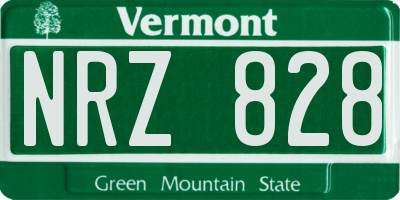 VT license plate NRZ828