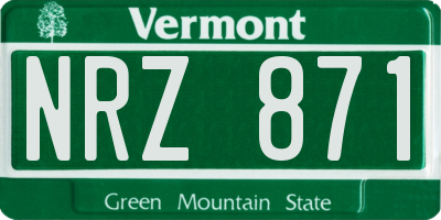 VT license plate NRZ871