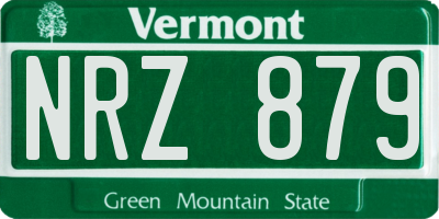 VT license plate NRZ879