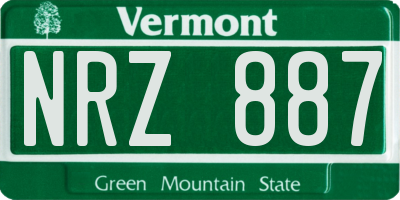 VT license plate NRZ887