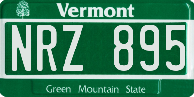 VT license plate NRZ895