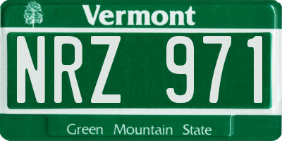 VT license plate NRZ971