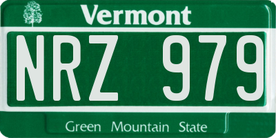 VT license plate NRZ979