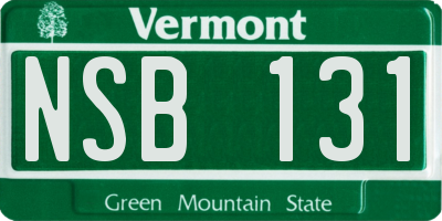VT license plate NSB131