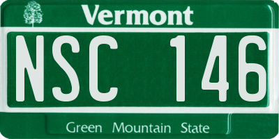 VT license plate NSC146