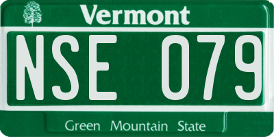 VT license plate NSE079