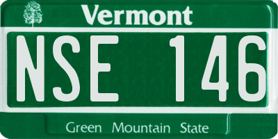 VT license plate NSE146