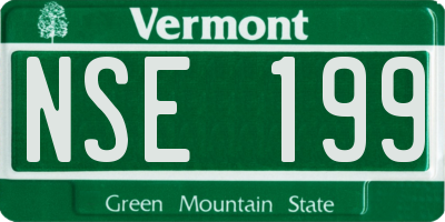 VT license plate NSE199