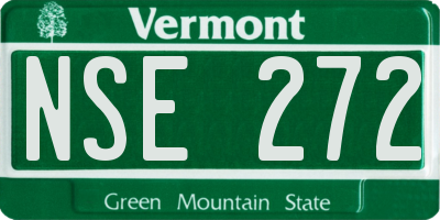 VT license plate NSE272