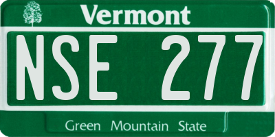 VT license plate NSE277