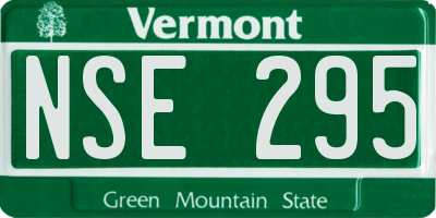 VT license plate NSE295