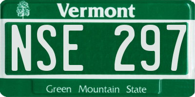 VT license plate NSE297