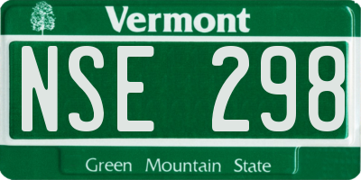 VT license plate NSE298