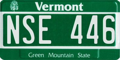 VT license plate NSE446