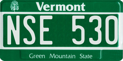 VT license plate NSE530