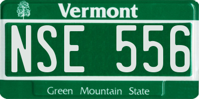 VT license plate NSE556