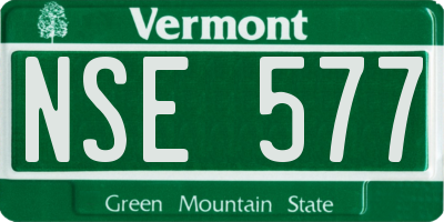 VT license plate NSE577