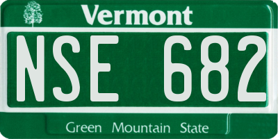 VT license plate NSE682