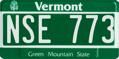 VT license plate NSE773