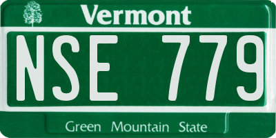 VT license plate NSE779