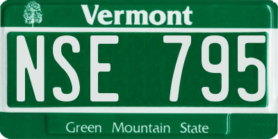 VT license plate NSE795