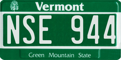 VT license plate NSE944
