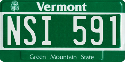 VT license plate NSI591