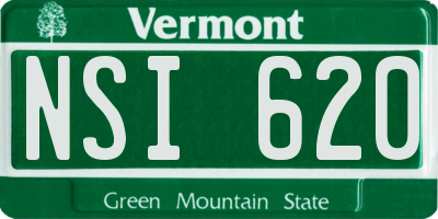 VT license plate NSI620