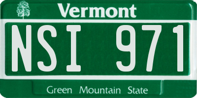 VT license plate NSI971