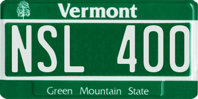 VT license plate NSL400