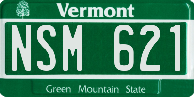 VT license plate NSM621