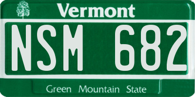 VT license plate NSM682