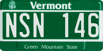 VT license plate NSN146