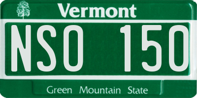 VT license plate NSO150