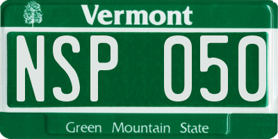 VT license plate NSP050