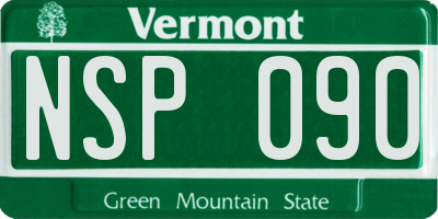 VT license plate NSP090