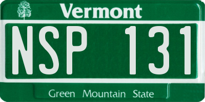 VT license plate NSP131