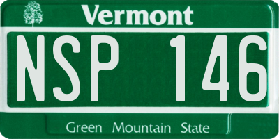 VT license plate NSP146