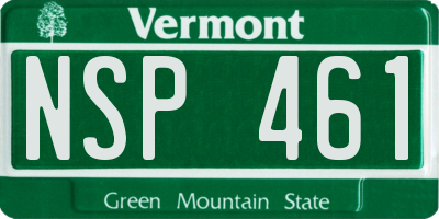 VT license plate NSP461