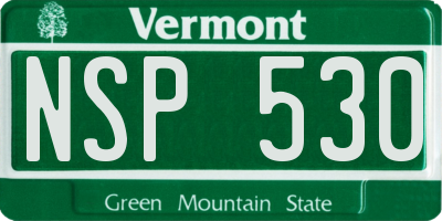 VT license plate NSP530