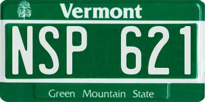 VT license plate NSP621