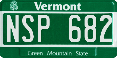 VT license plate NSP682