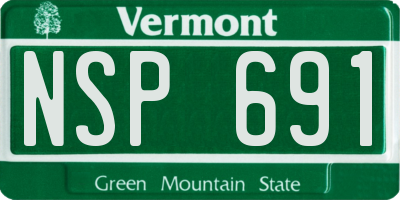 VT license plate NSP691