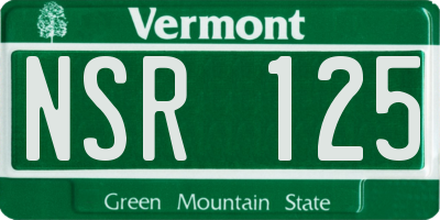 VT license plate NSR125