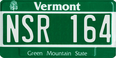 VT license plate NSR164